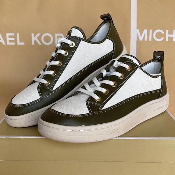 MICHAEL KORS
SHEA LACE UP
FAUX LEATHER
49F3SHFSIL
OLIVE
NEW - Picture 5 of 16